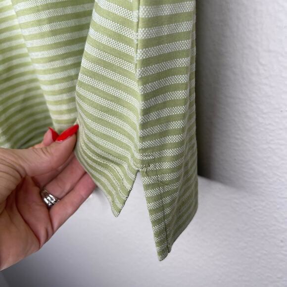 Adidas Green Striped Sleeveless Golf Polo Small - Picture 5 of 6